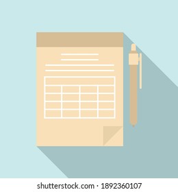 Estimator-Startsymbol. Flache Illustration des Startup-Vektorsymbol für Webdesign