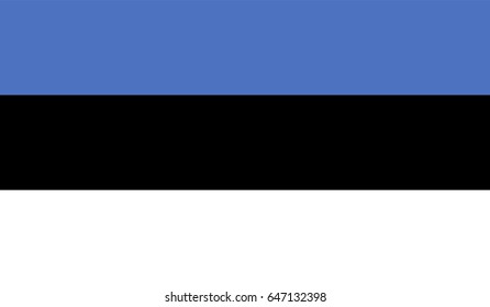 Estonia contry flag with high resolution vector.