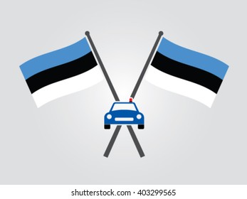 Estonia Emblem Cop