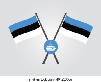 Estonia Emblem Hamburger