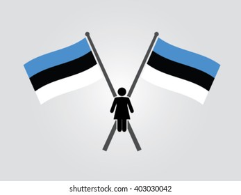 Estonia Emblem Woman