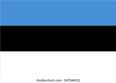 Estonia, Estonian Flag vector image  