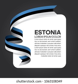 Estonia flag background