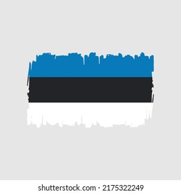 Estonia Flag Brush. National Flag