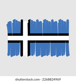 Estonia Flag Brush Vector Design