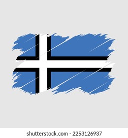 Estonia Flag Brush Vector Illustration