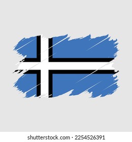 Estnische Flagge - Vektorgrafik mit Pinselstrich