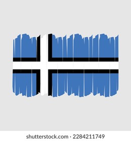 Estonia Flag Brush Vector Illustration