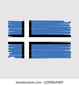 Ilustración del vector del pincel de bandera de Estonia