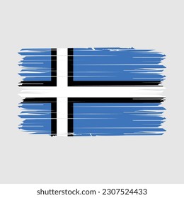 Ilustración del vector del pincel de bandera de Estonia