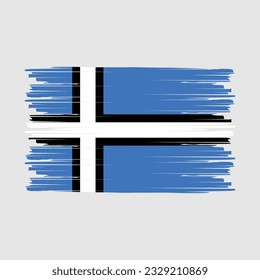 Estonia Flag Brush Vector Illustration