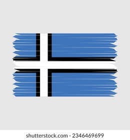 Estonia Flag Brush Vector Illustration