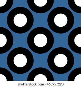 Estonia flag design concept. Seamless geometric pattern. Circles painted by colors from Germany national flag