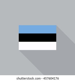 Estonia flag flat design vector illustration