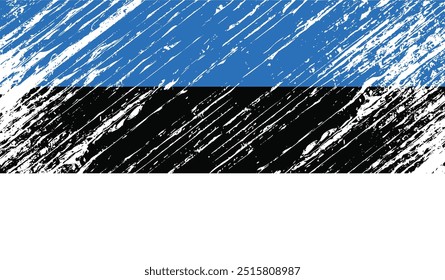 estonia flag grunge background texture vector design illustration