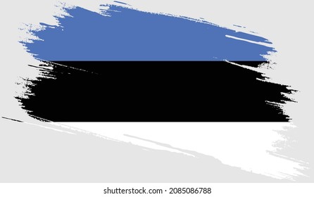 Estnische Flagge mit Grunge-Textur