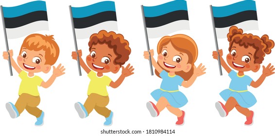 Bandera de Estonia en juego