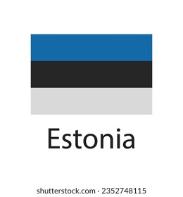diseño de la ilustración de la ilustración del icono estonia