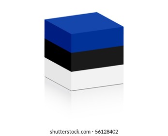 Estonia-Flagge auf Feld