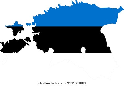 Indicador de Estonia en el mapa aislado en el fondo de la png o transparente,Símbolo de Estonia ,plantilla para banner,publicidad, país comercial y de correspondencias de negocios,ilustración vectorial