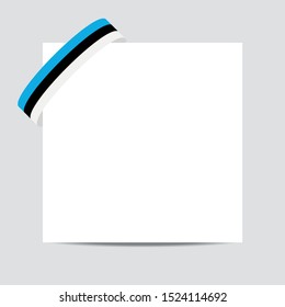 Estonia flag. Estonia patriotic banner with space for text. Happy Independent Day. Template of greeting card, 