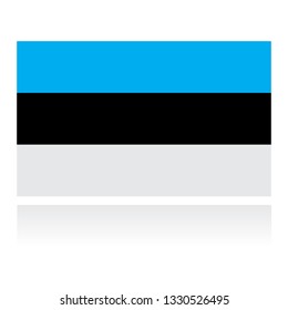 Estonia flag. Simple vector Estonian flag