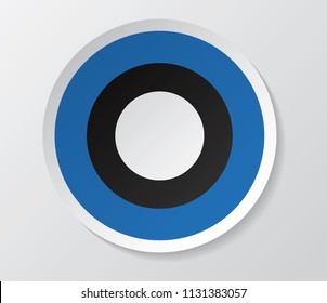 estonia flag vector circle round
