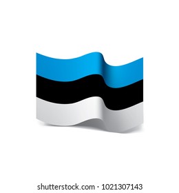 Estonia flag, vector illustration