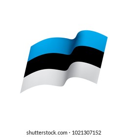 Estonia flag, vector illustration