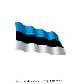 Estonia flag, vector illustration