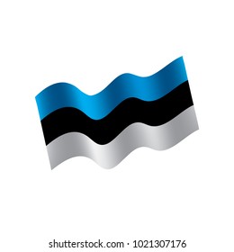 Estonia flag, vector illustration