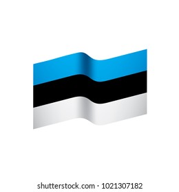 Estonia flag, vector illustration