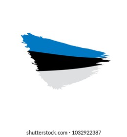 Estonia flag, vector illustration