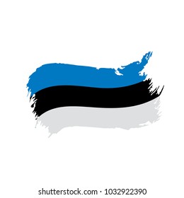 Estonia flag, vector illustration