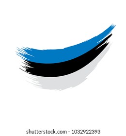 Estonia flag, vector illustration
