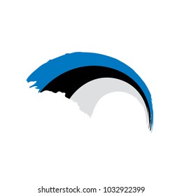 Estonia flag, vector illustration