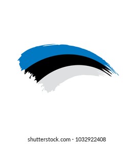 Estonia flag, vector illustration