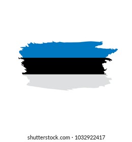 Estonia flag, vector illustration