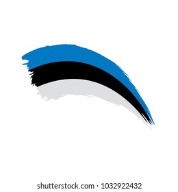 Estonia flag, vector illustration