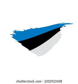 Estonia flag, vector illustration