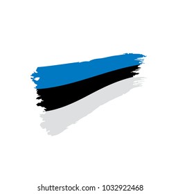Estonia flag, vector illustration