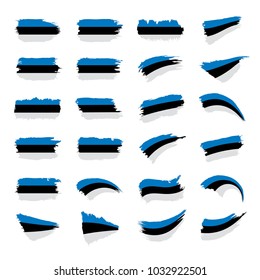 Estonia flag, vector illustration