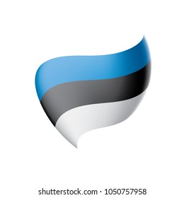 Estonia flag, vector illustration