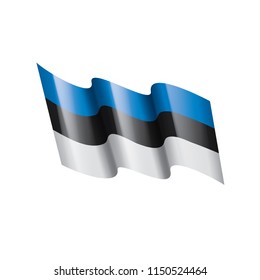 Estonia flag, vector illustration
