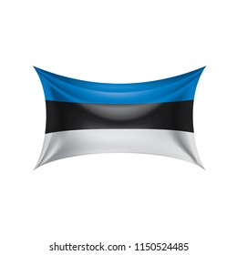 Estonia flag, vector illustration