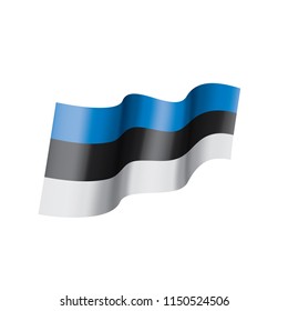 Estonia flag, vector illustration