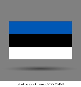 Estonia flag. Vector illustration