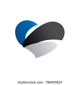 Estonia flag, vector illustration