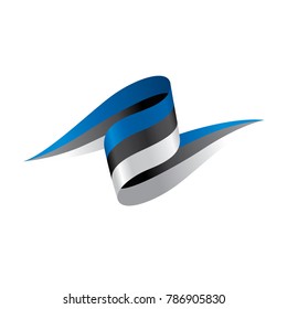 Estonia flag, vector illustration