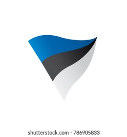Estonia flag, vector illustration